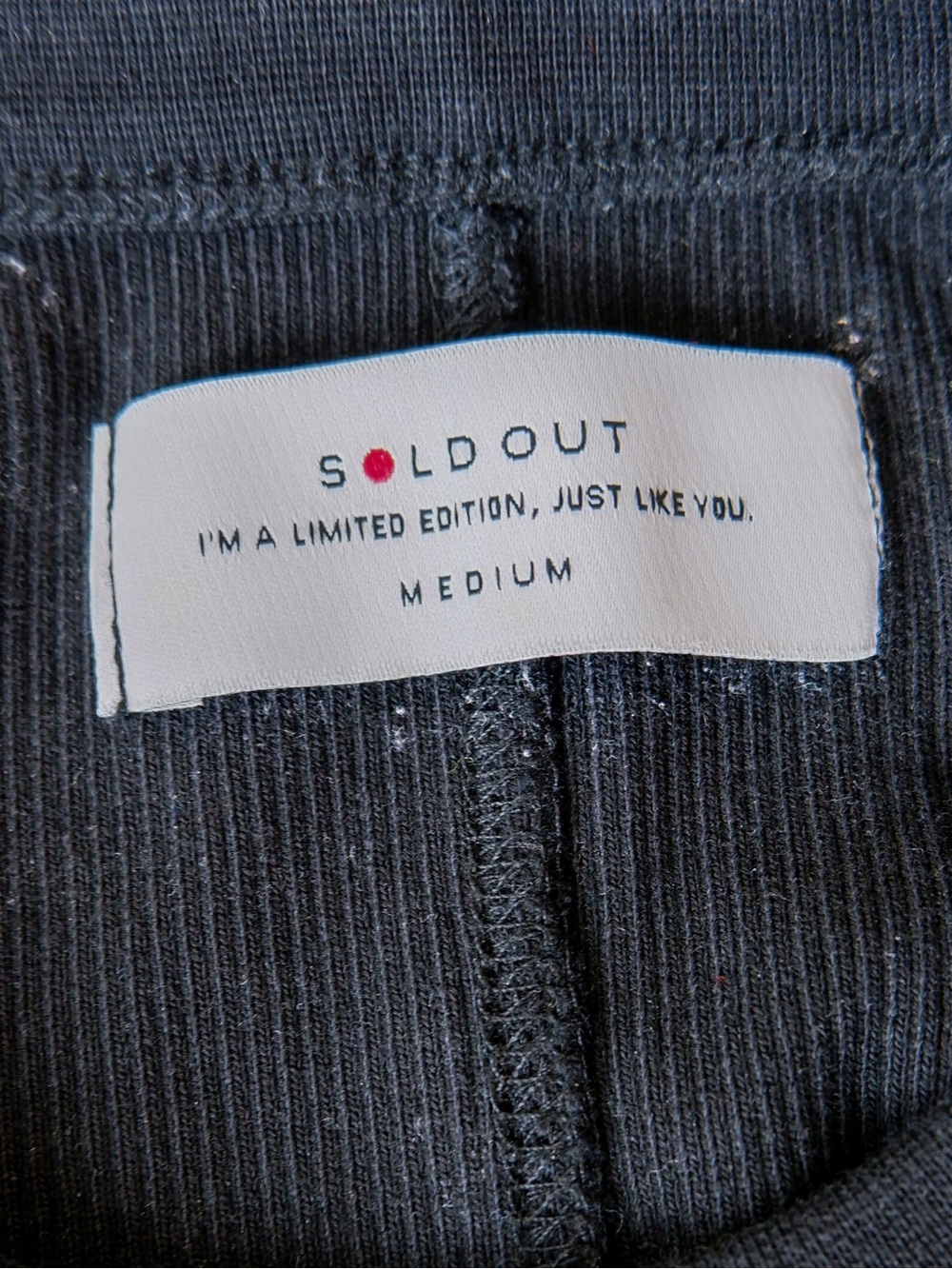Soldout.nyc Ribbed Black Tank Top | M - Picture 3 of 4